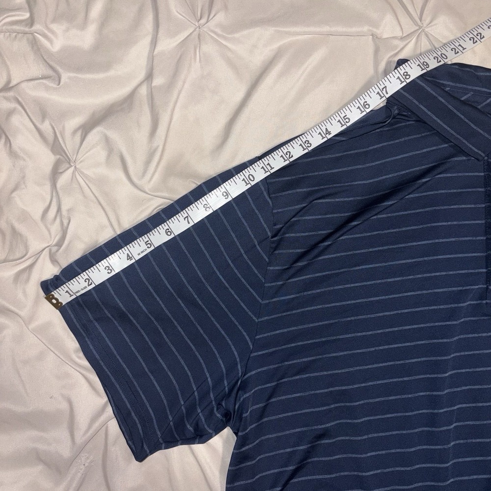 UNDER ARMOUR Playoff‎ Polo Mens 3XL Navy Striped Golf Performance Shirt 1327037 - Picture 9 of 9